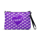 razel™ Purple Hearted Motif Satchel