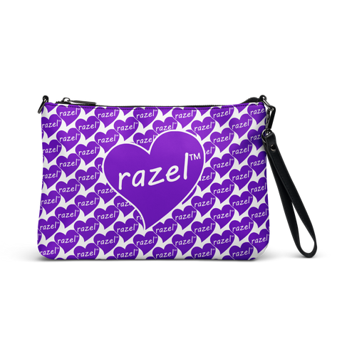 razel™ Purple Hearted Motif Satchel
