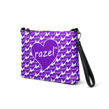 razel™ Purple Hearted Motif Satchel