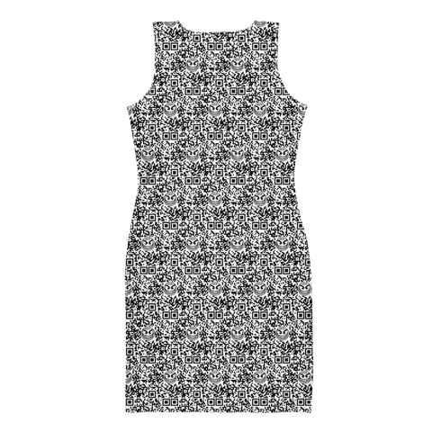 razel™ Face QR Code Motif Classy Dress