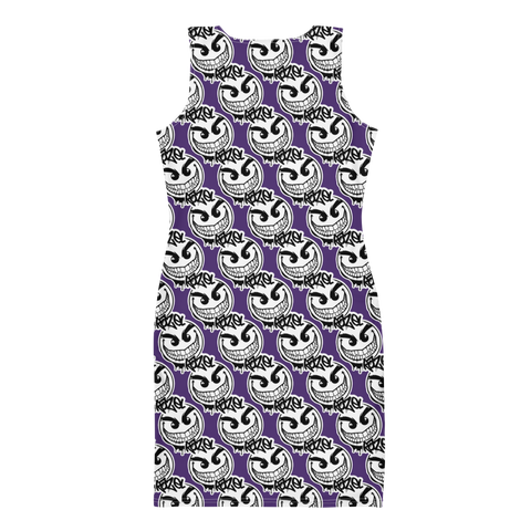 razel™ Gang Drip Face Motif Classy Dress