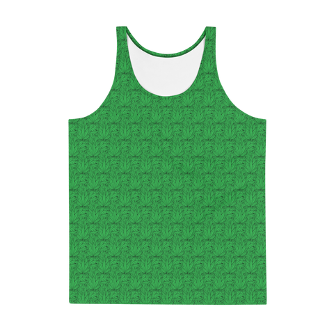 Marijuana Tree Star Motif Men's Tank Top