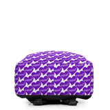 razel™ Purple Hearted Motif Minimalist Backpack