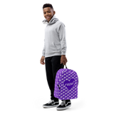 razel™ Purple Hearted Motif Minimalist Backpack