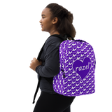 razel™ Purple Hearted Motif Minimalist Backpack