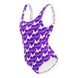 razel™ Purple Hearted Motif One-Piece Swimsuit