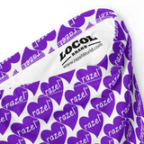 razel™ Purple Hearted Motif High-Waisted Bikini Bottom