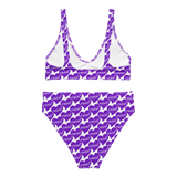 razel™ Purple Hearted Motif Padded Two-Pieces Bikini