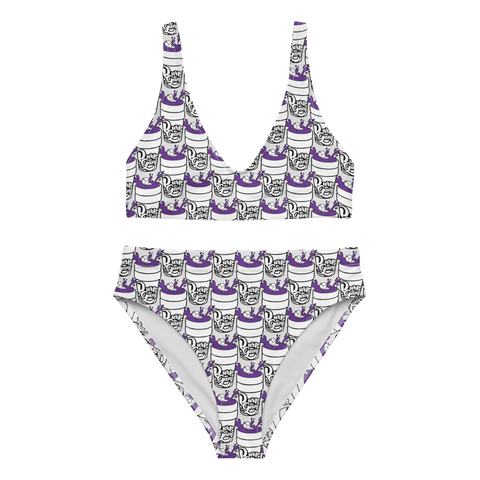 Purp Gang Double Cup Motif Padded Two-Pieces Bikini