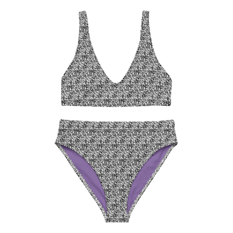 razel™ Face QR Code Motif Padded Two-Pieces Bikini