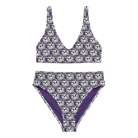 razel™ Gang Drip Face Motif Padded Two-Pieces Bikini