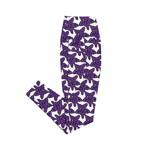 Purp Gang Rock Star Motif Pocket Leggings