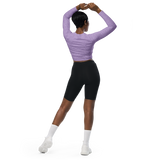 razel™ Face Motif Long-Sleeve Crop Top