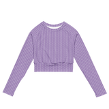 razel™ Face Motif Long-Sleeve Crop Top