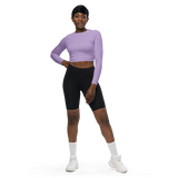 razel™ Face Motif Long-Sleeve Crop Top