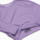 razel™ Face Motif Long-Sleeve Crop Top