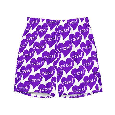 razel™ Purple Hearted Swim Trunks