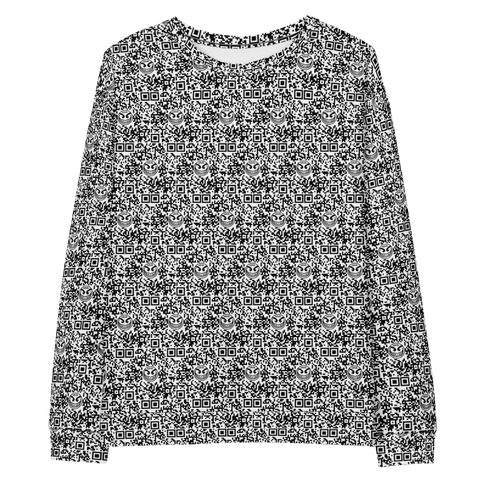 razel™ Face QR Code Motif Crewneck