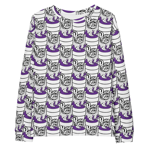 Purp Gang Double Cup Motif Crewneck