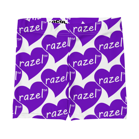 razel™ Purple Hearted Motif Spanks