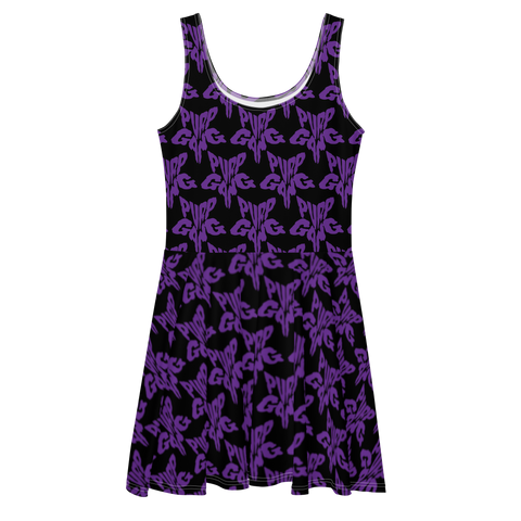 Purp Gang Rock Star Motif Sun Dress