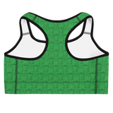 Marijuana Tree Star Motif Sports Bra