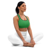 Marijuana Tree Star Motif Sports Bra
