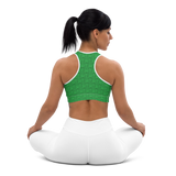 Marijuana Tree Star Motif Sports Bra