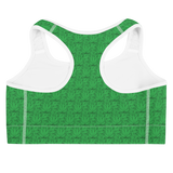 Marijuana Tree Star Motif Sports Bra