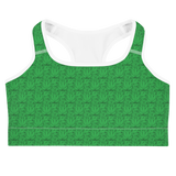 Marijuana Tree Star Motif Sports Bra