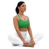 Marijuana Tree Star Motif Sports Bra