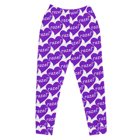 razel™ Purple Hearted Motif Women's Joggers