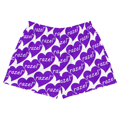 razel™ Purple Hearted Motif Women’s Shorts