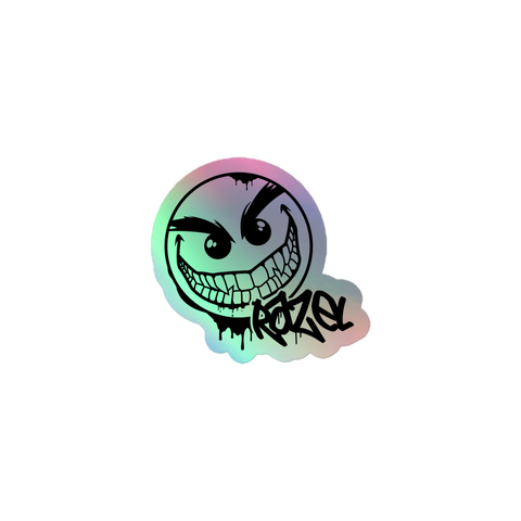 razel™ Gang Drip Face Holographic Sticker