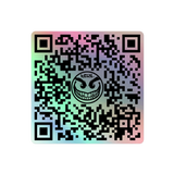 razel™ Face QR Code Holographic Sticker