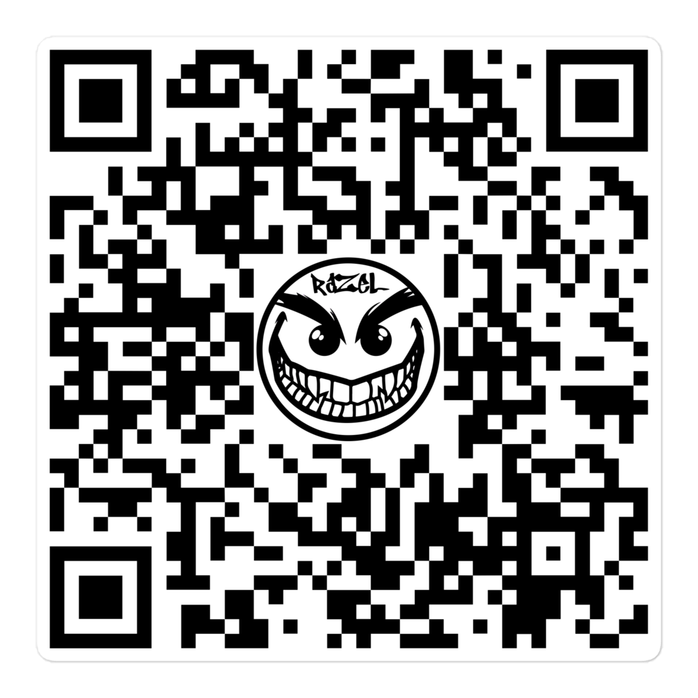 razel™ Face QR Code Sticker