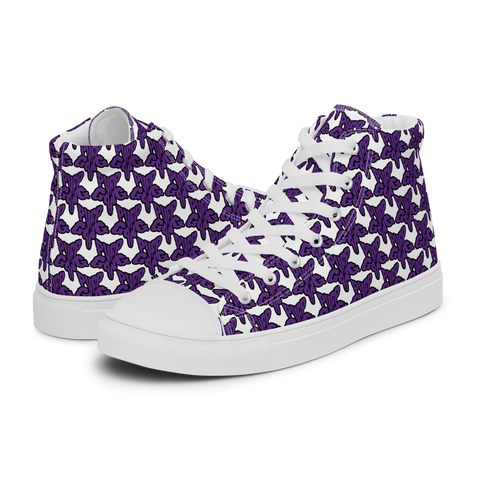 Purp Gang Rock Star Motif High Top Chucks