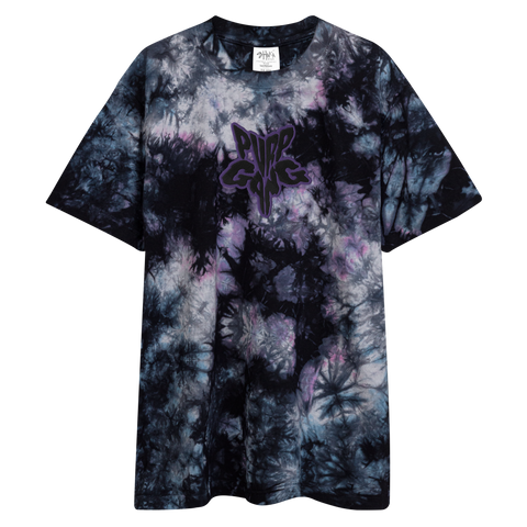 Purp Gang Rock Star Oversized Tye-Dye T-Shirt