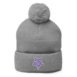 Purp Gang Rock Star Pom-Pom Beanie