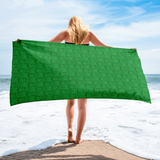Marijuana Tree Star Motif Towel