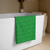 Marijuana Tree Star Motif Towel
