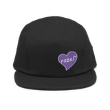 razel™ Purple Hearted 5 Panel Cap