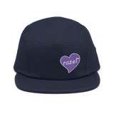 razel™ Purple Hearted 5 Panel Cap
