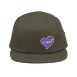 razel™ Purple Hearted 5 Panel Cap