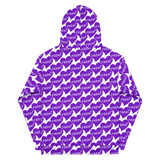 razel™ Purple Hearted Motif Hoodie
