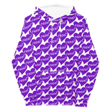 razel™ Purple Hearted Motif Hoodie