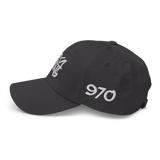 White Fort Collins Dad Hat