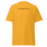 Black www.razelWorld.com Tee(Centered Chest)