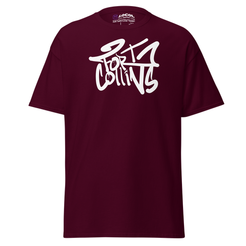 White Tagged Fort Collins Tee (Centered Chest)