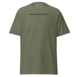 Black www.razelWorld.com Tee(Centered Chest)